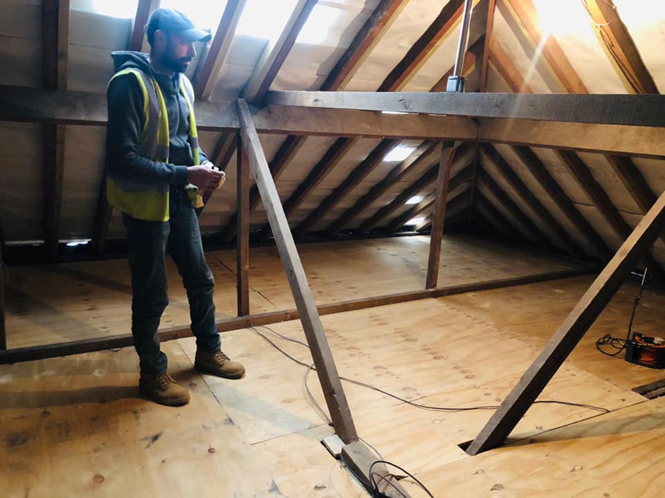 Professional roofers working on a property in London - KS Roof Master