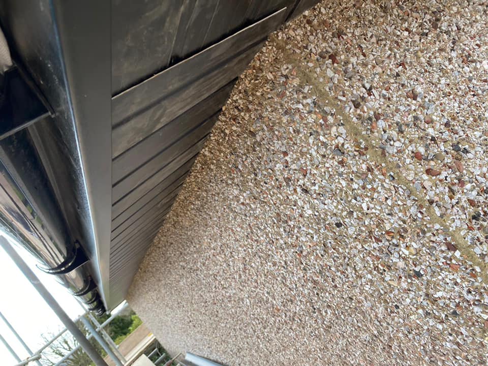 Professional roofers working on a property in London - KS Roof Master