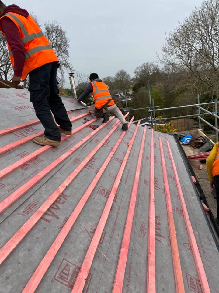 GRP fibreglass roof in Peckham