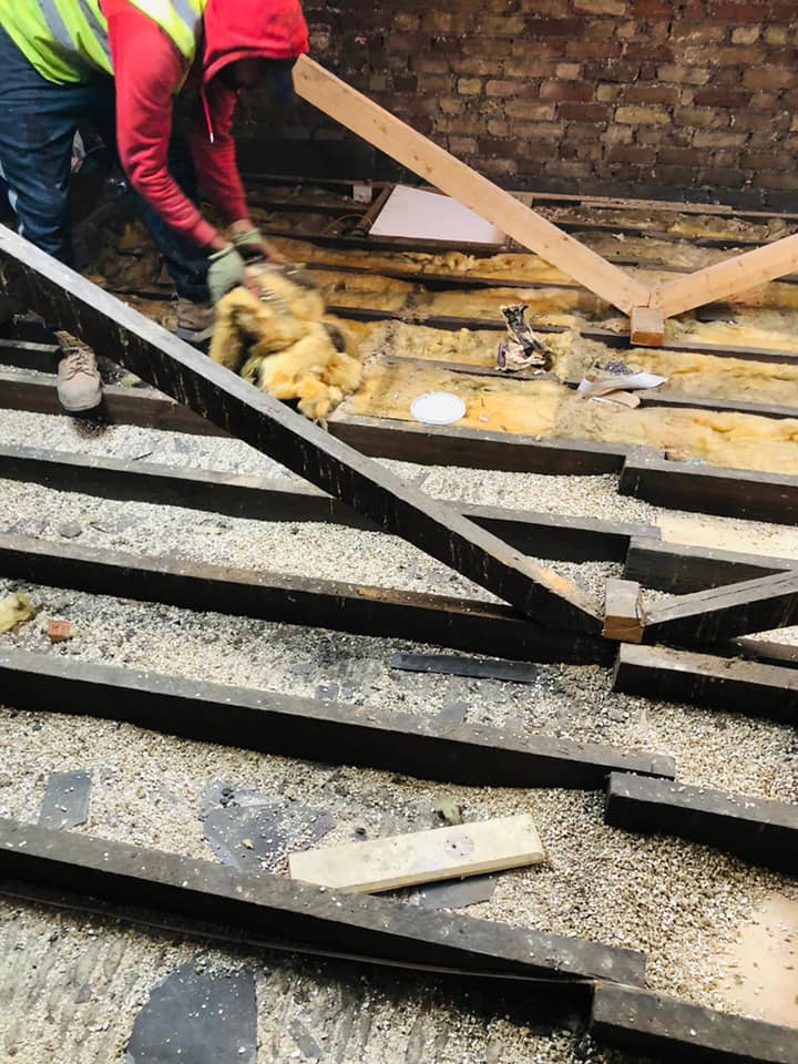Storm damage repair in Battersea