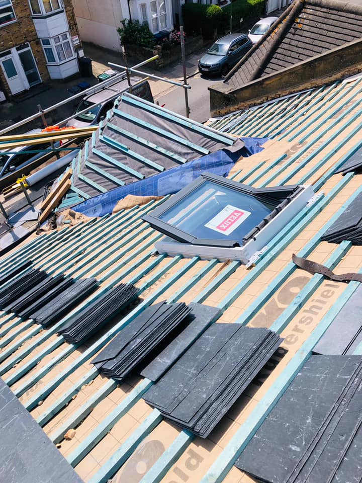 GRP fibreglass roof in Peckham