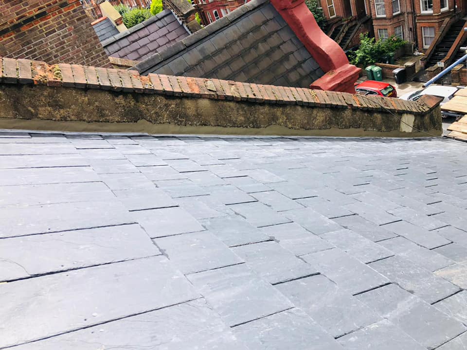 Slate roof restoration in Greenwich