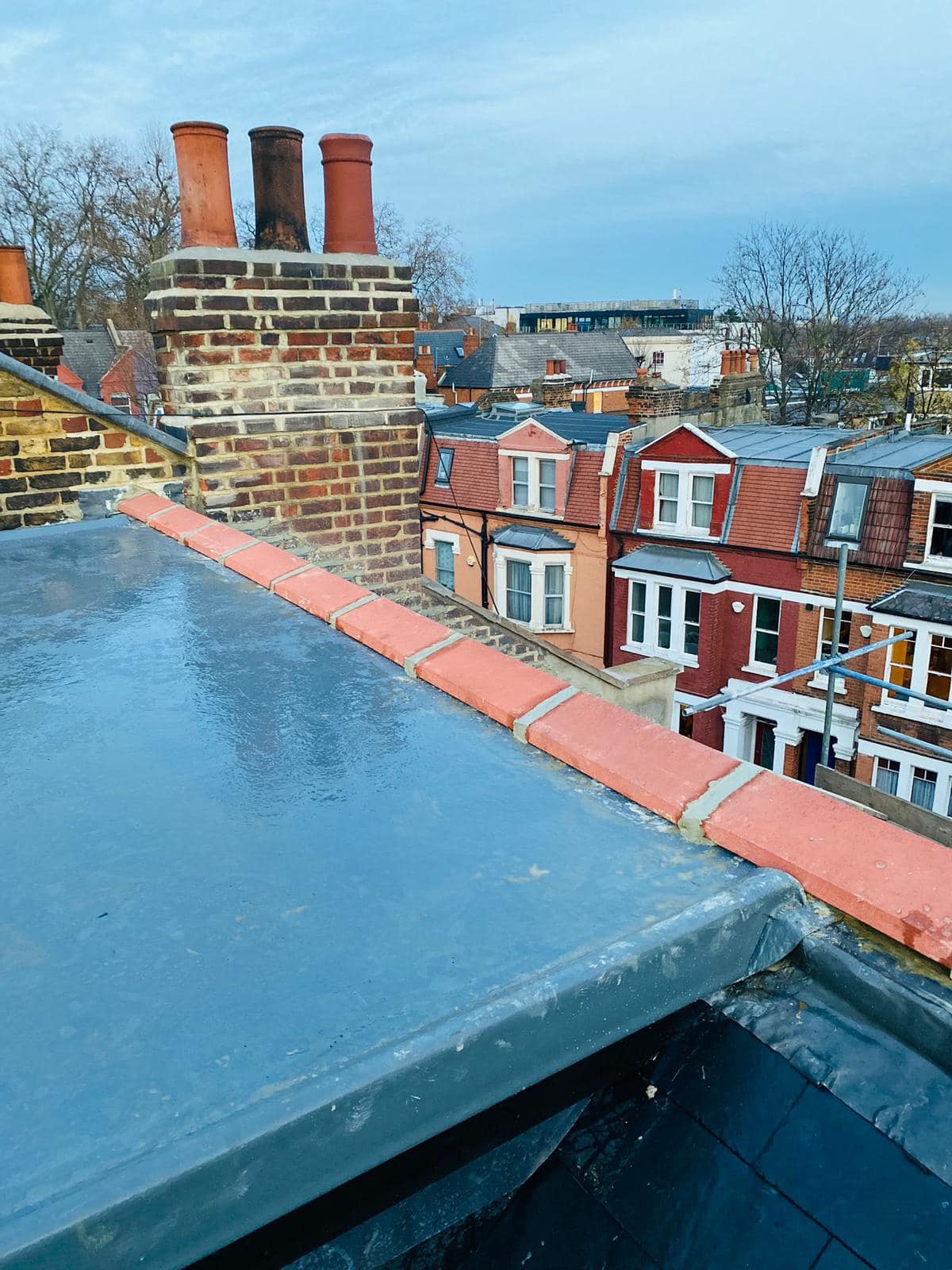 Lead flashing in Westminster