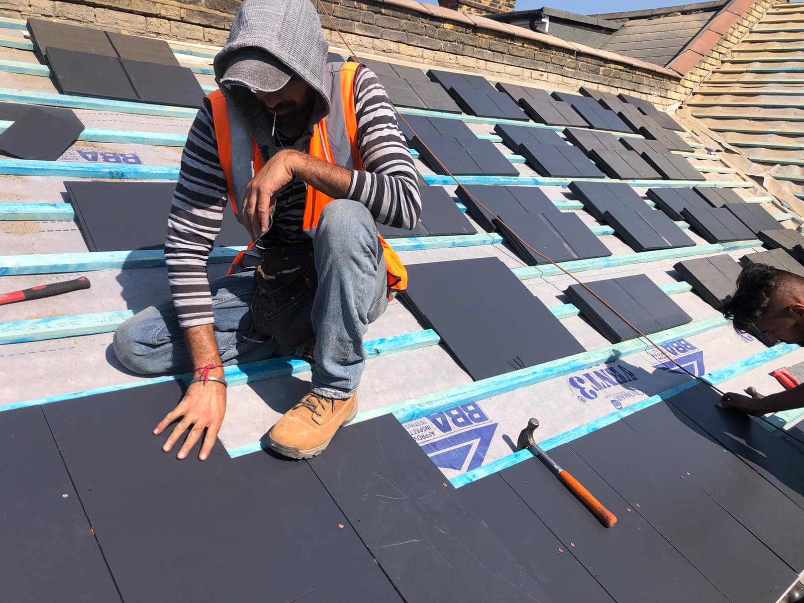 Storm damage repair in Battersea