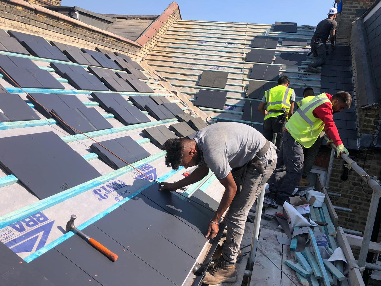 GRP fibreglass roof in Peckham