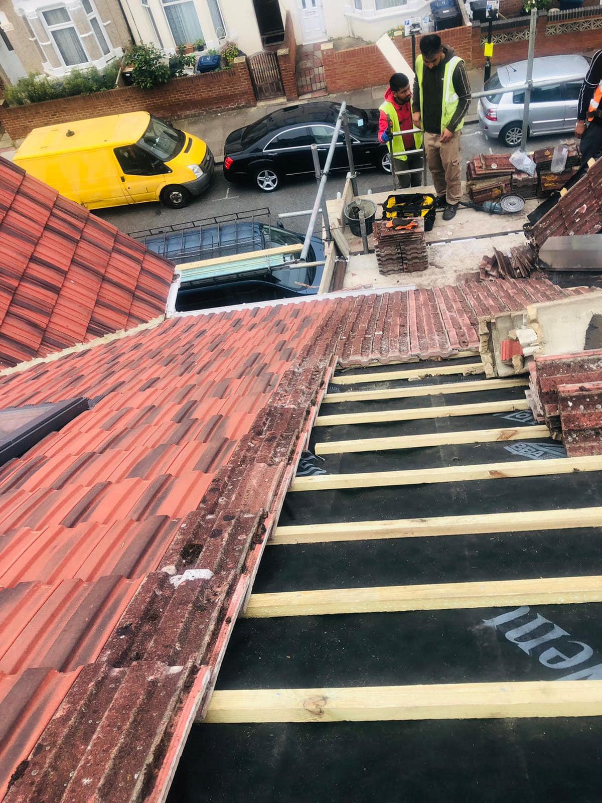 Lead flashing in Westminster