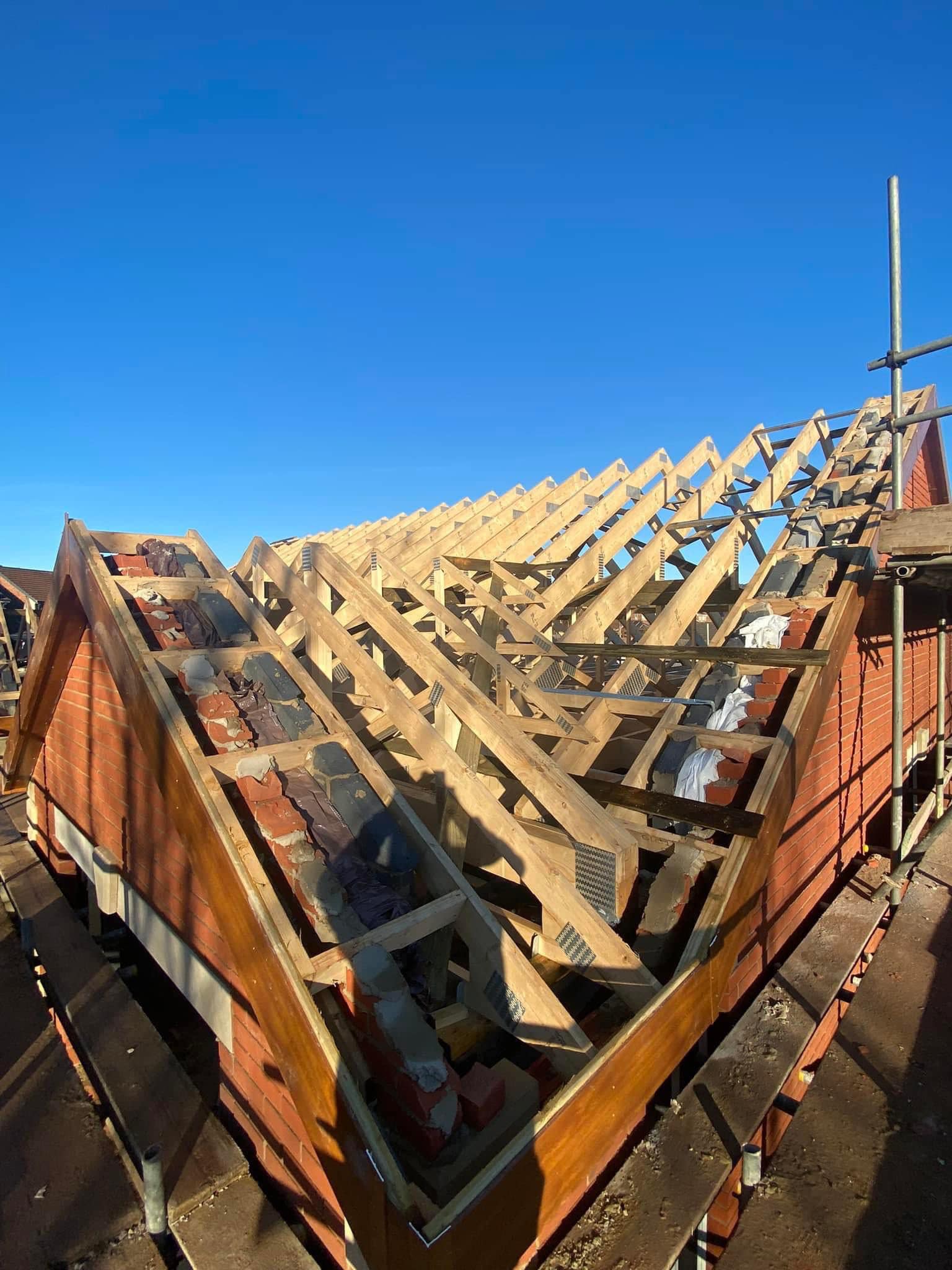Professional roofers working on a property in London - KS Roof Master