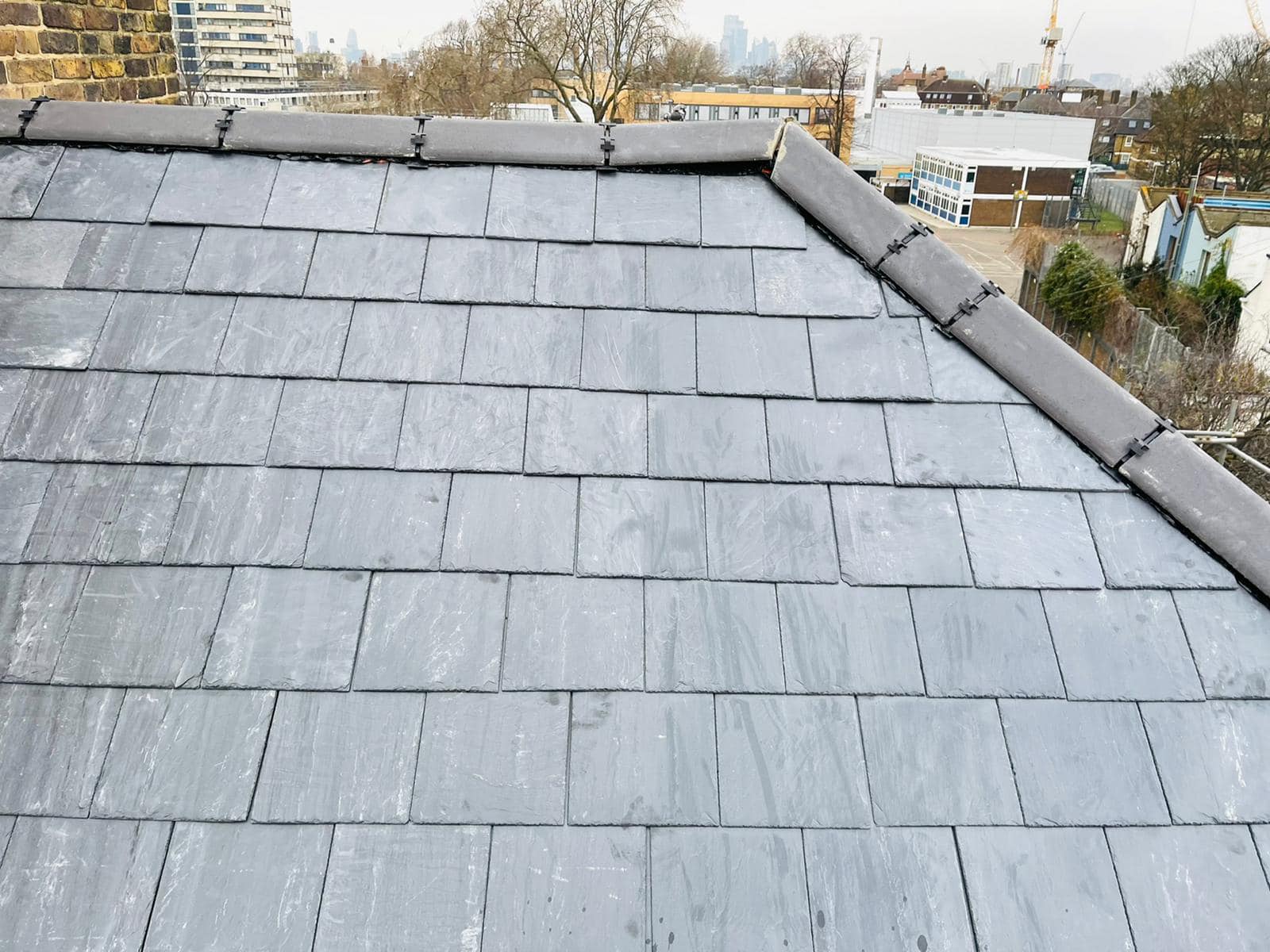 Slate roof restoration in Greenwich