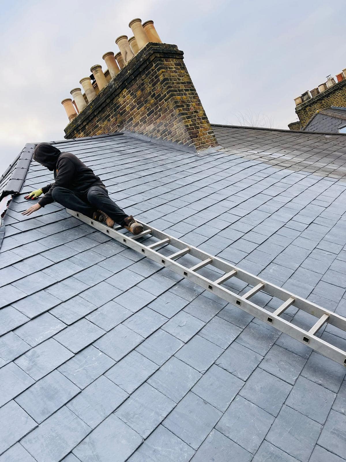Commercial roof restoration in Canary Wharf
