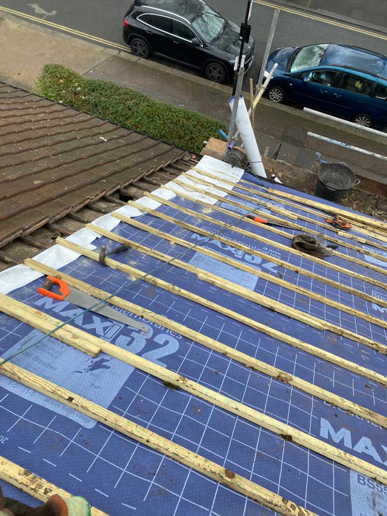 Roof repair completed in Bermondsey, South London
