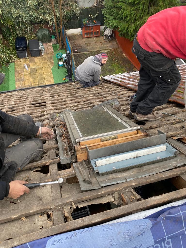 Lead flashing in Westminster