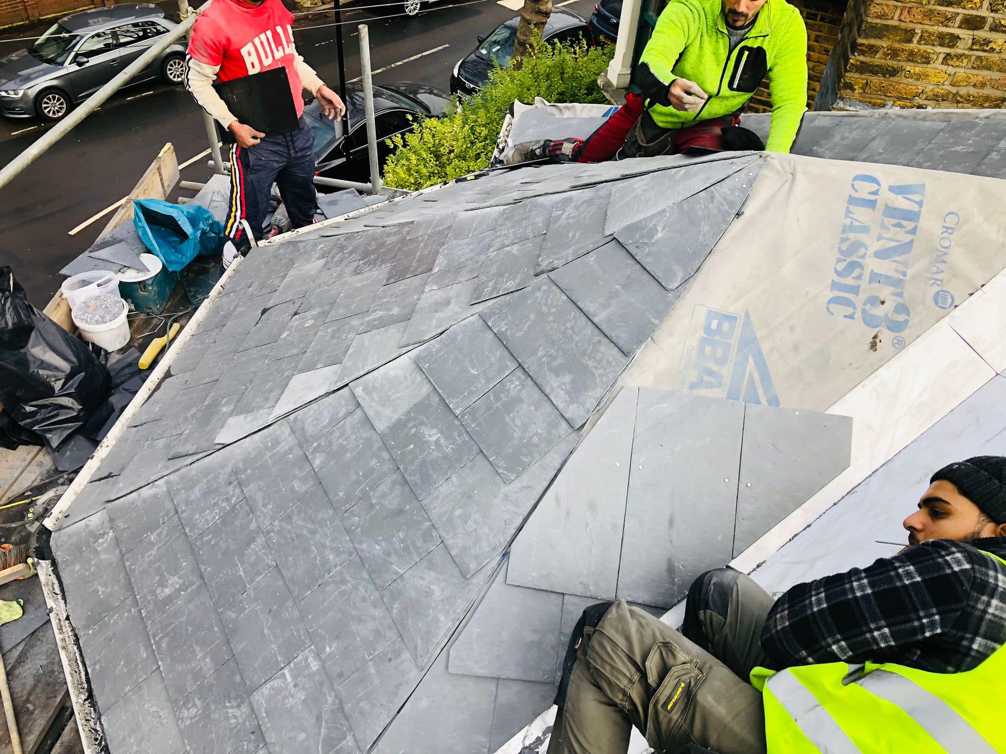 Commercial roof restoration in Canary Wharf