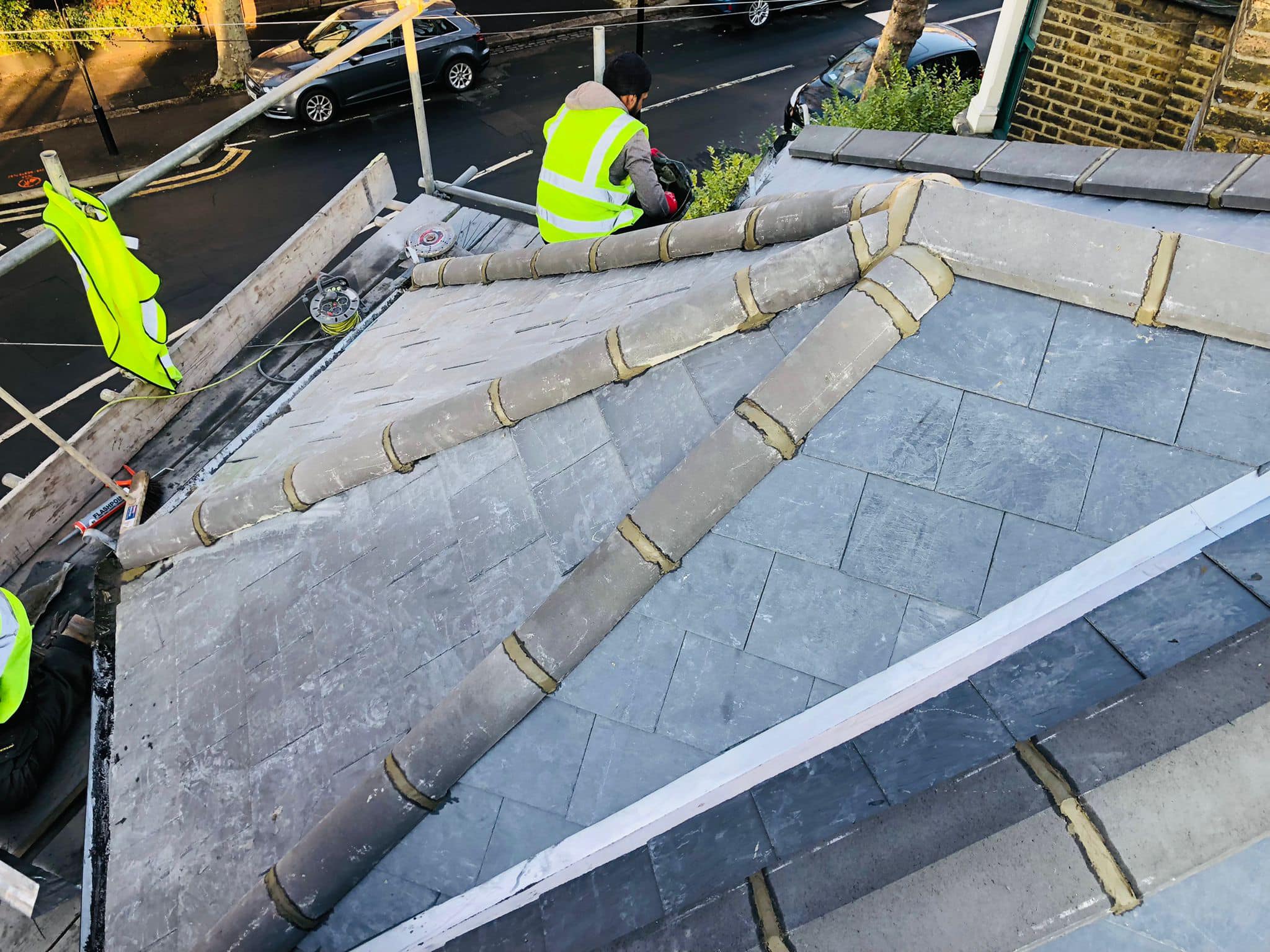 GRP fibreglass roof in Peckham