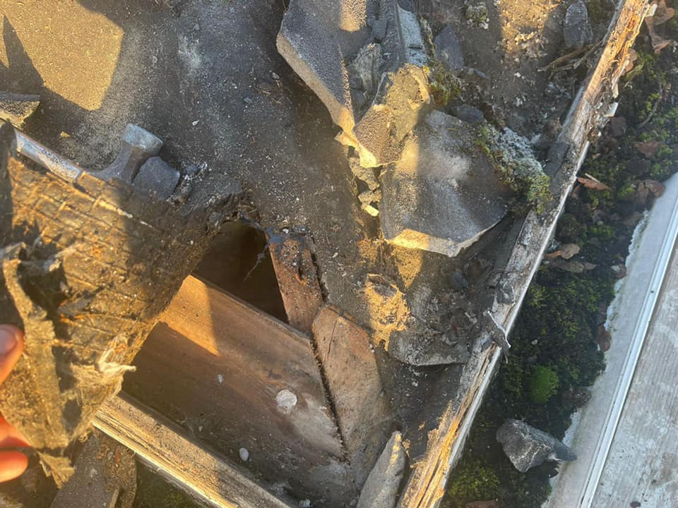 Storm damage repair in Battersea