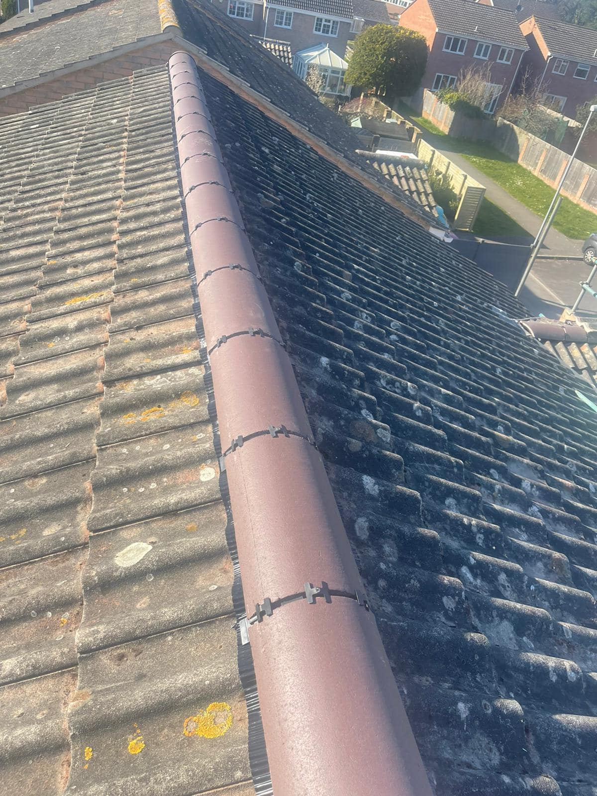 Professional roofers working on a property in London - KS Roof Master