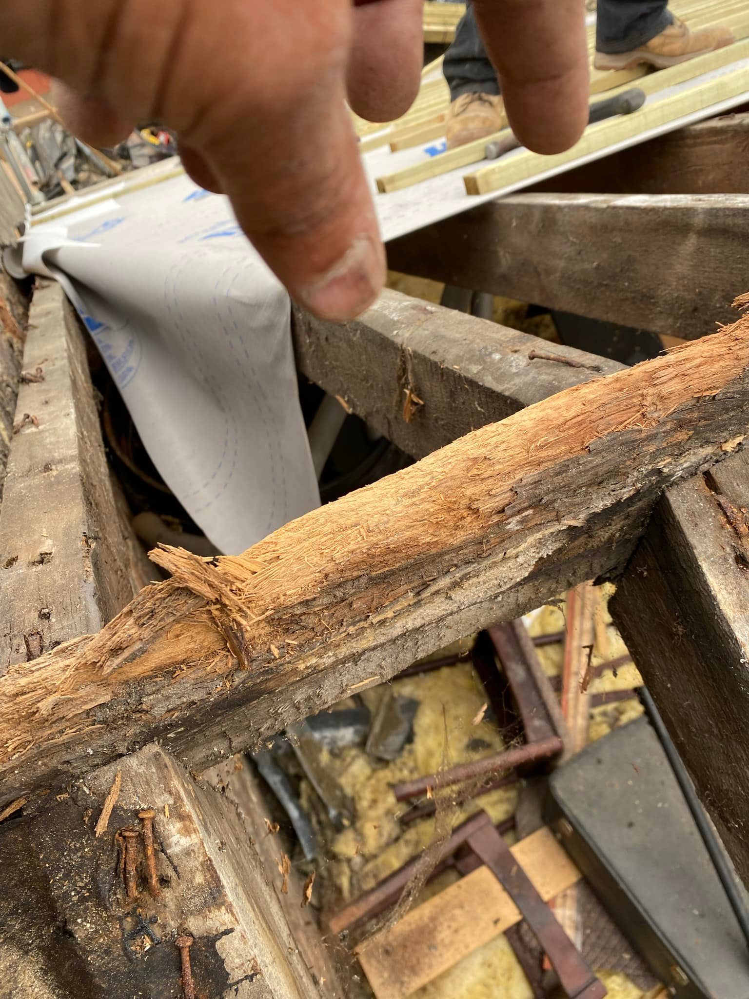 Storm damage repair in Battersea