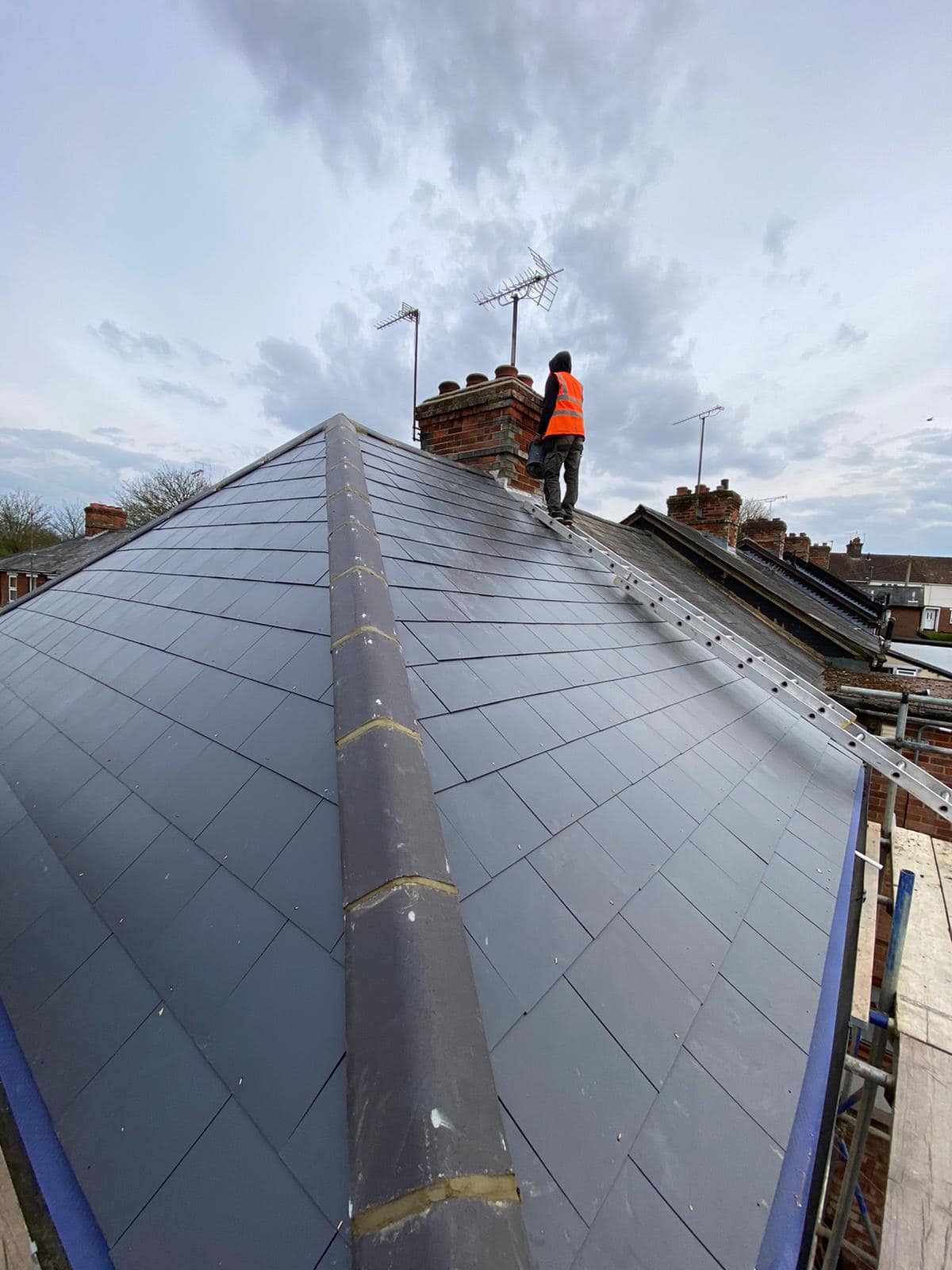 GRP fibreglass roof in Peckham