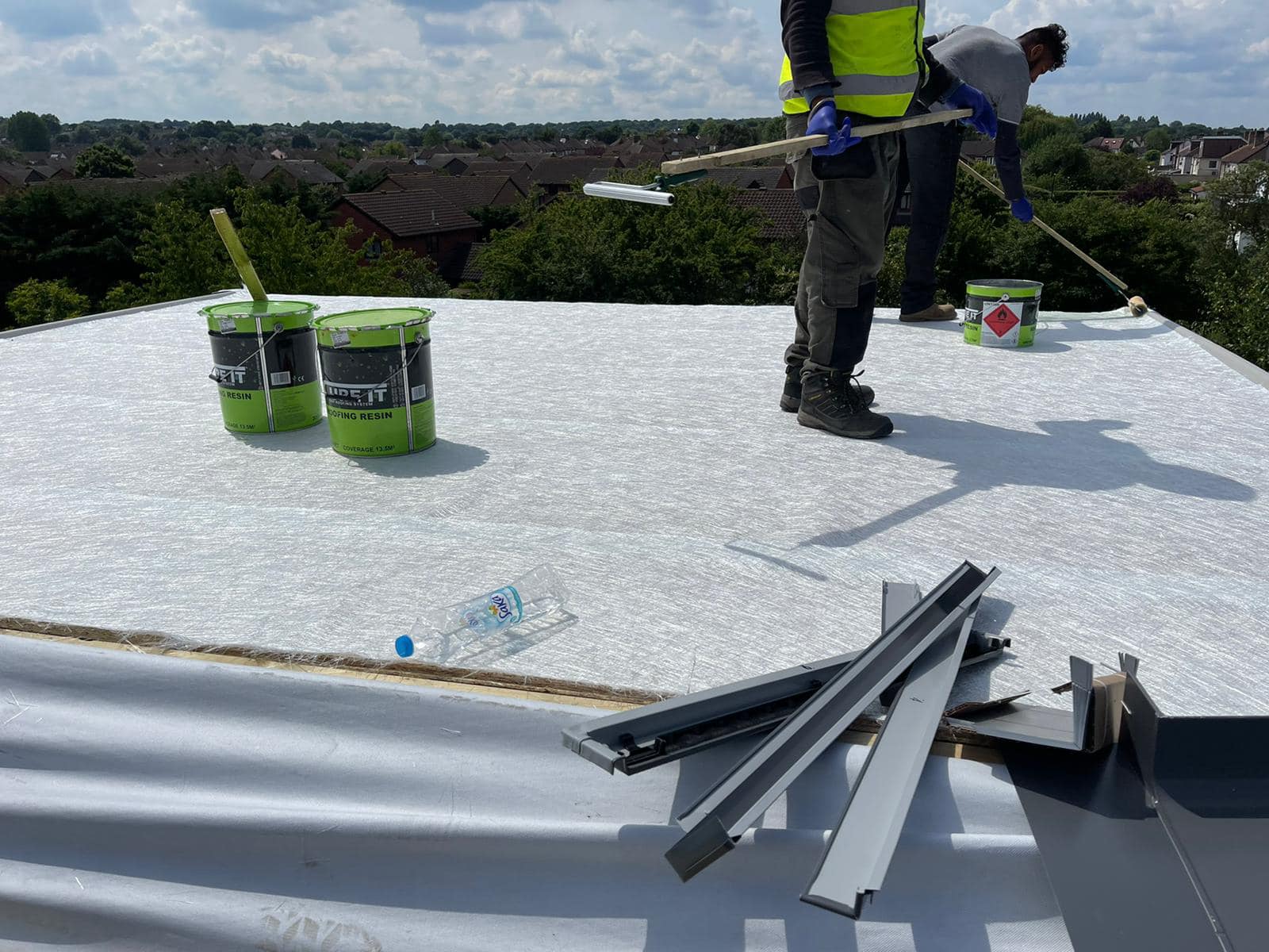 Flat roof coating in Brixton