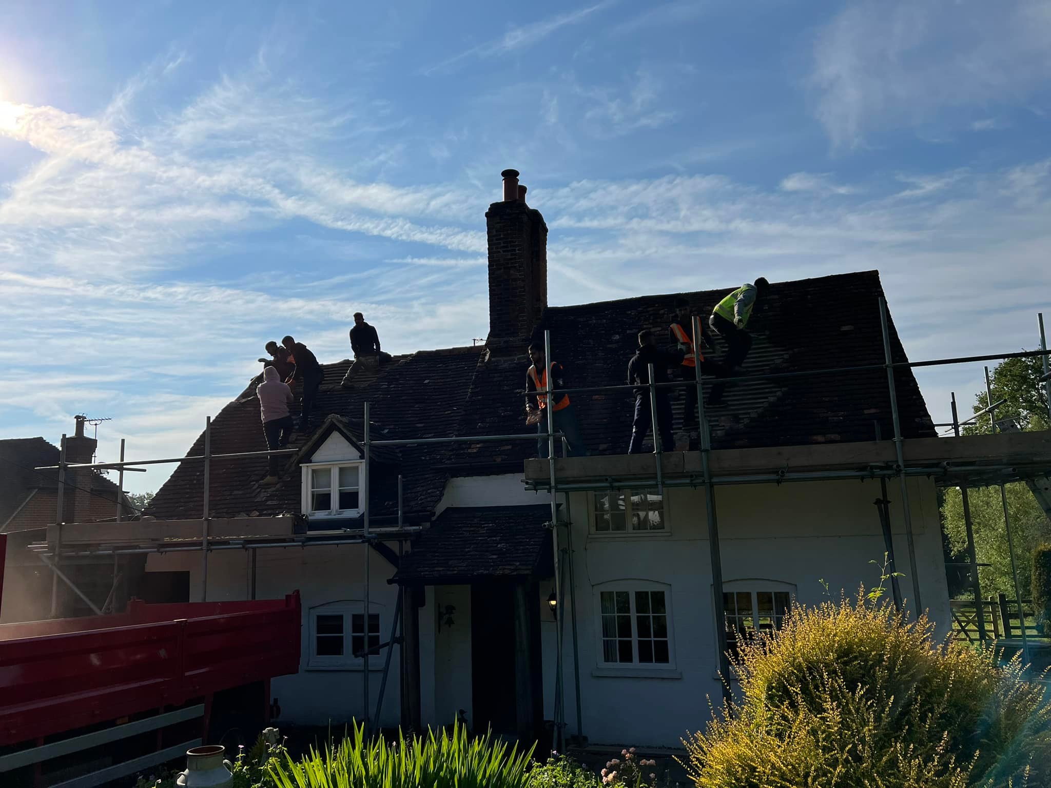 Commercial roof restoration in Canary Wharf