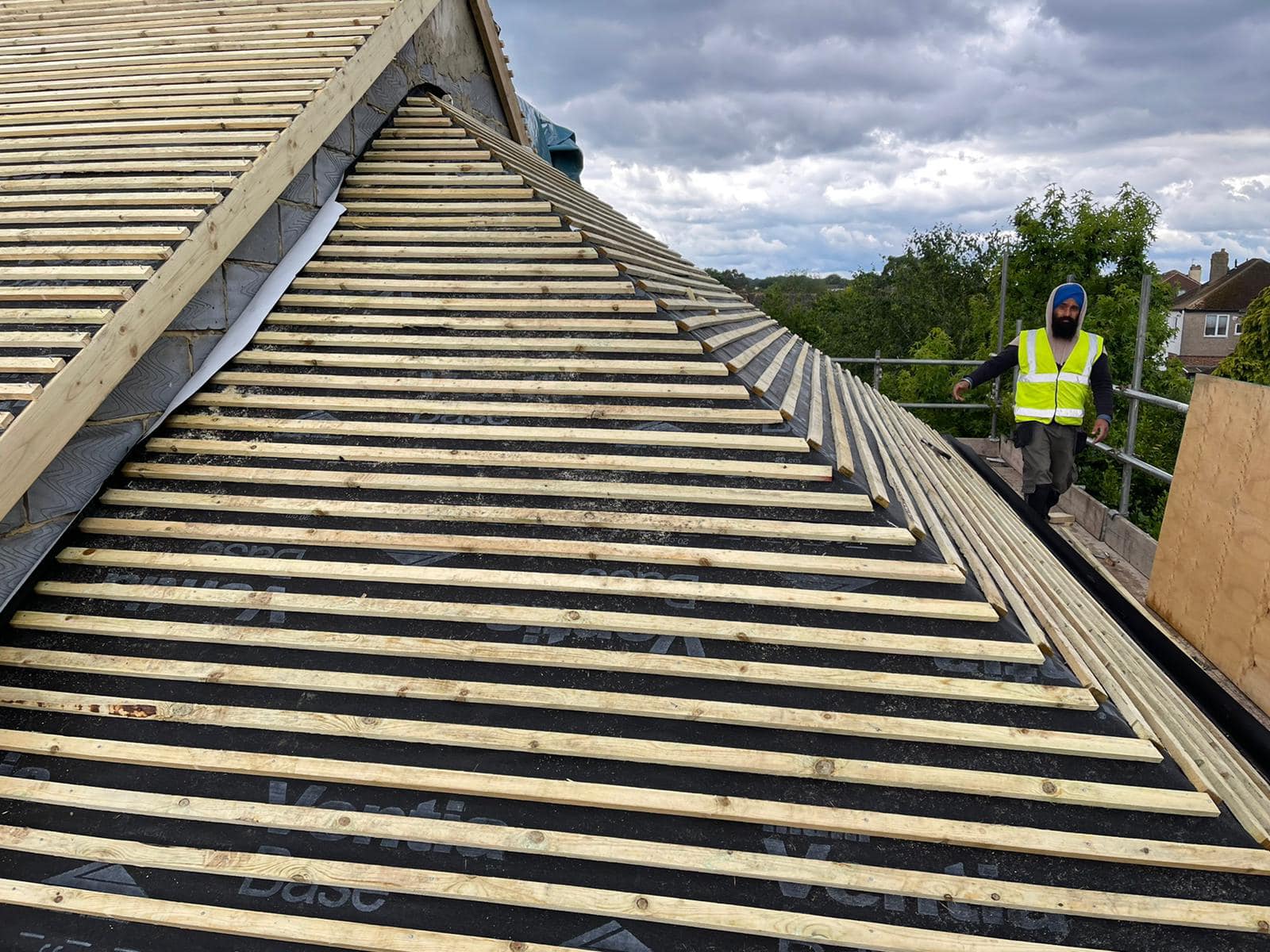 GRP fibreglass roof in Peckham