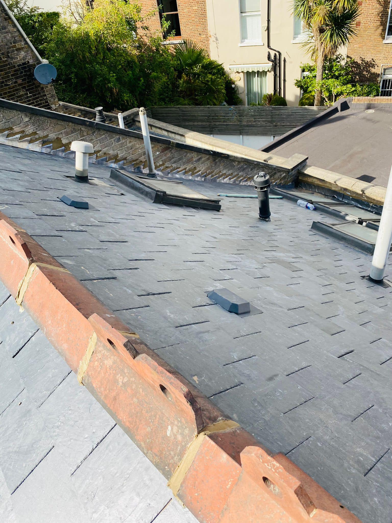 Lead flashing in Westminster