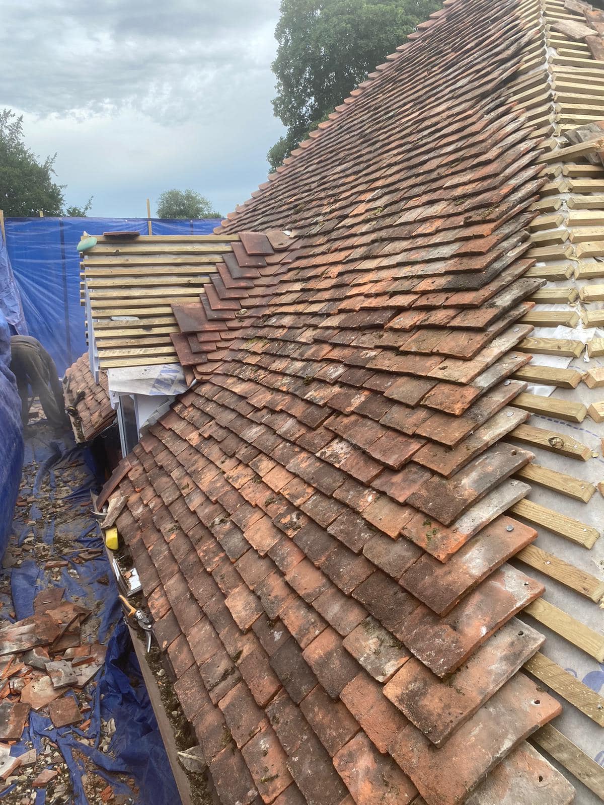 Storm damage repair in Battersea