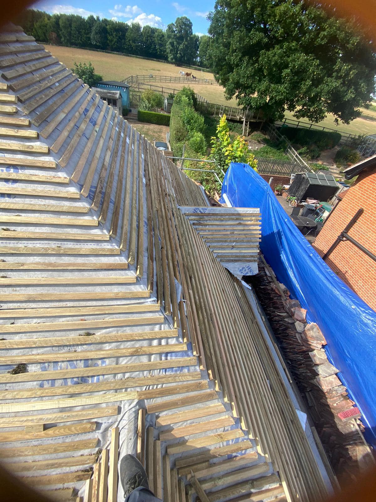 Storm damage repair in Battersea
