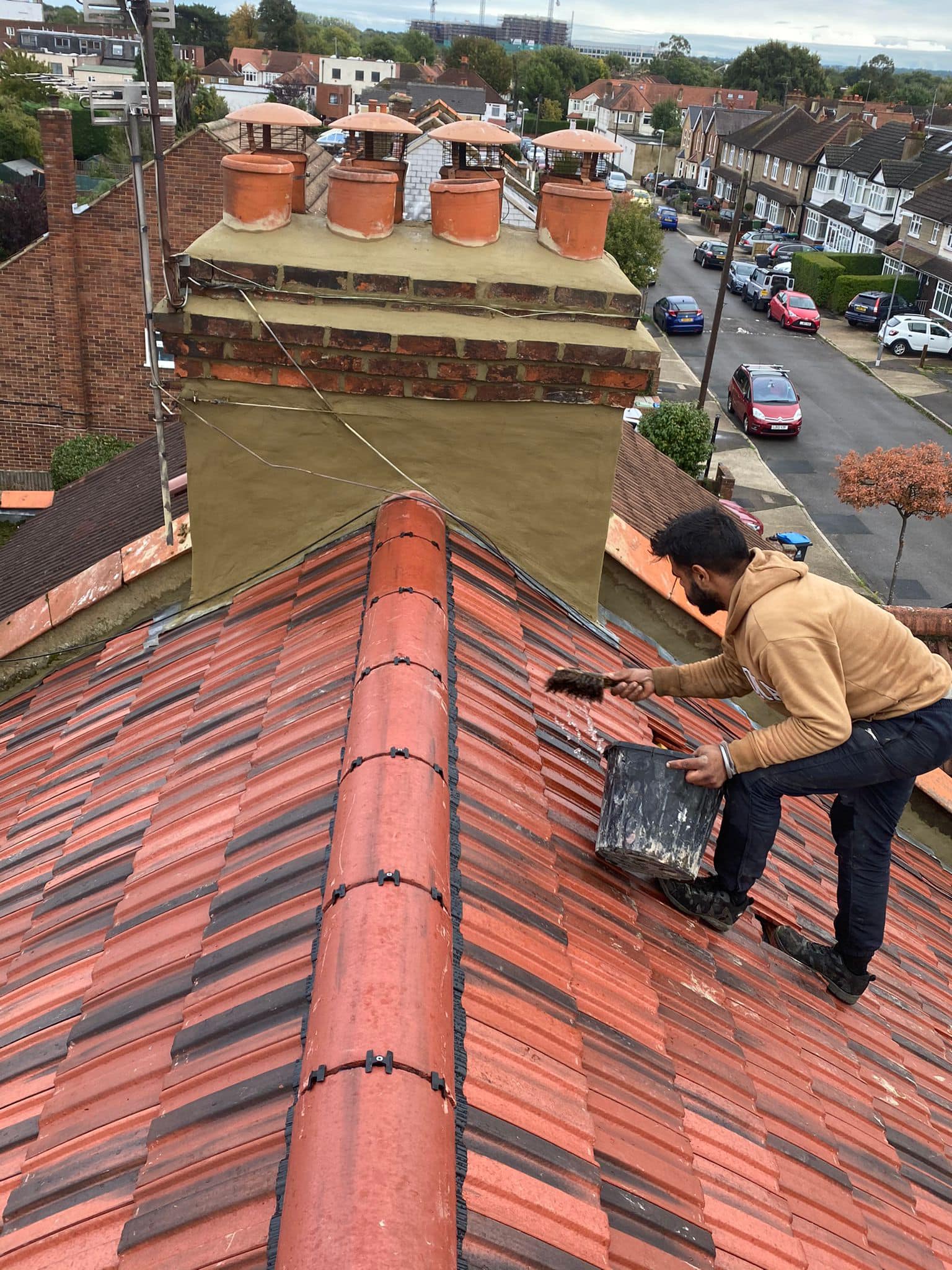 GRP fibreglass roof in Peckham