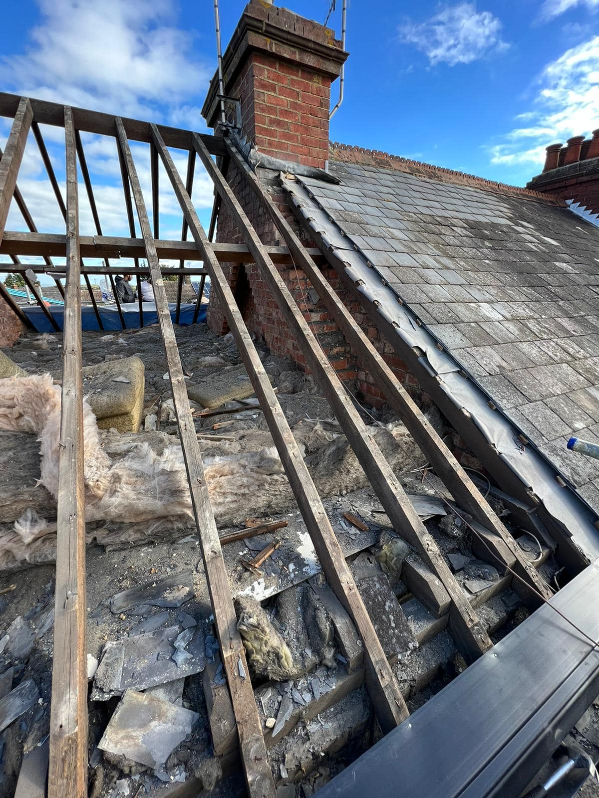 Storm damage repair in Battersea