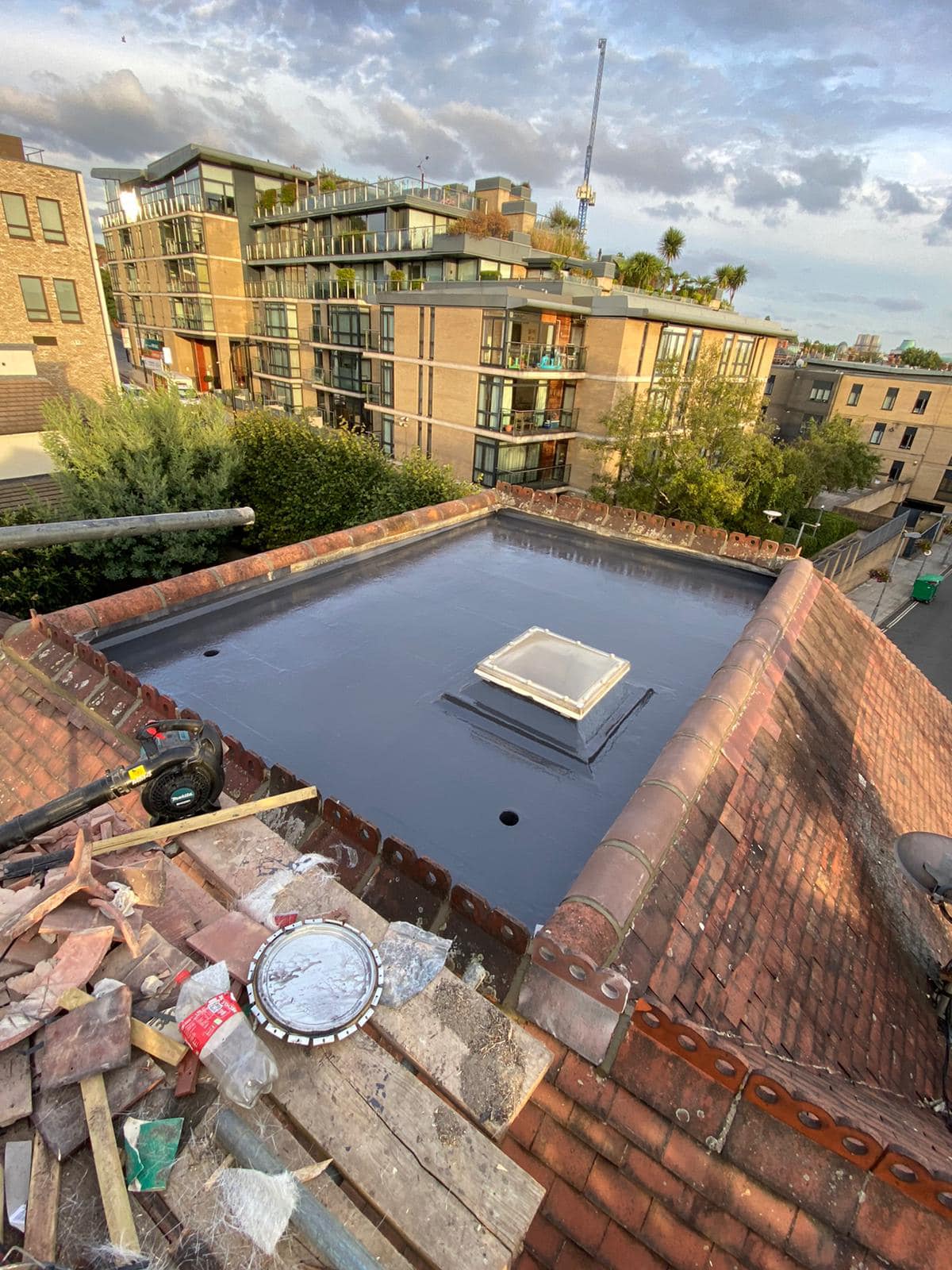 Flat roof replacement in Croydon
