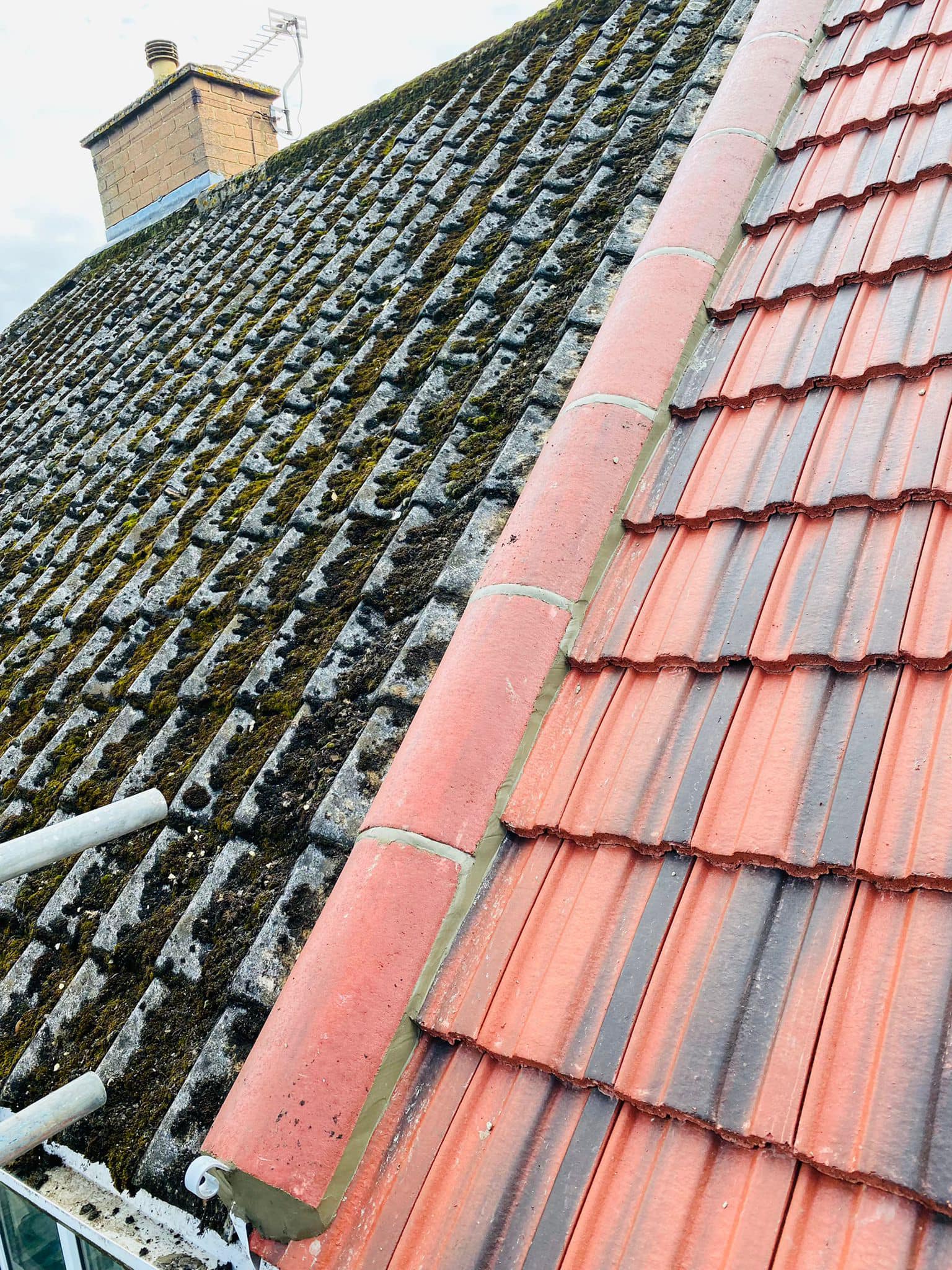 Professional roofers working on a property in London - KS Roof Master