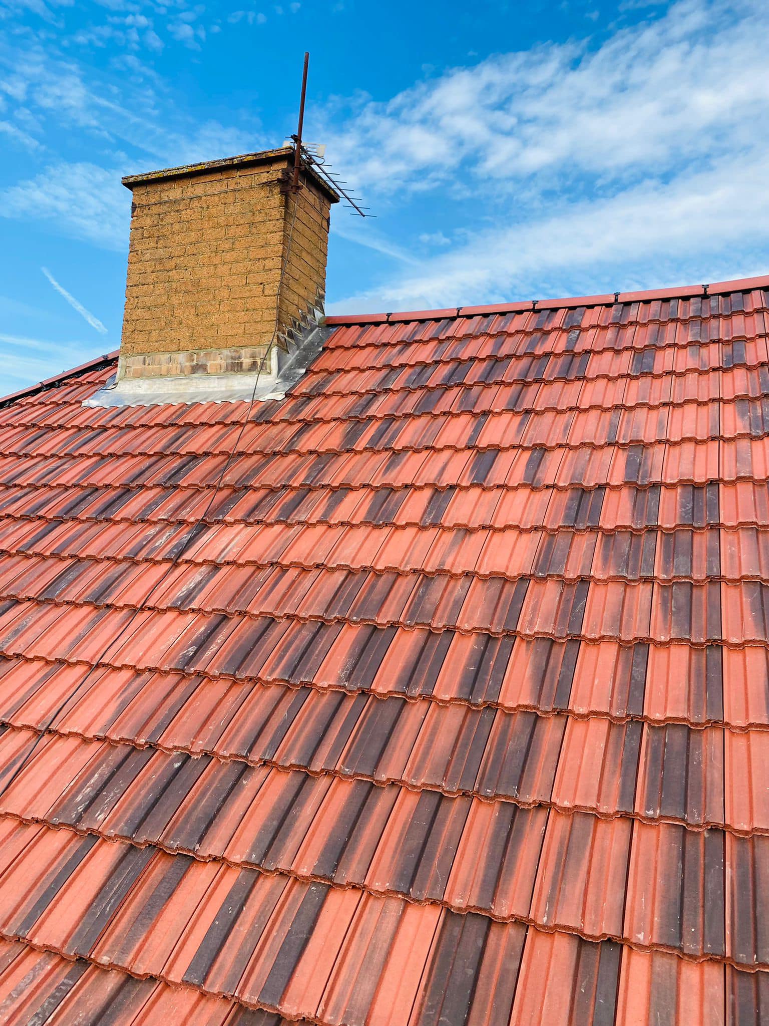 Professional roofers working on a property in London - KS Roof Master