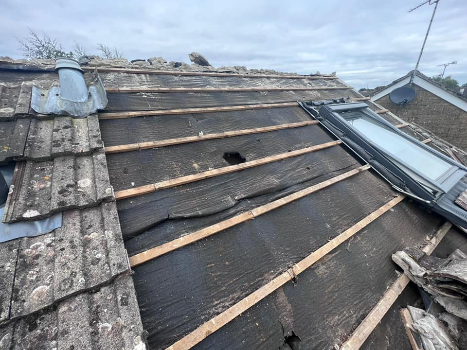 Professional roofers working on a property in London - KS Roof Master