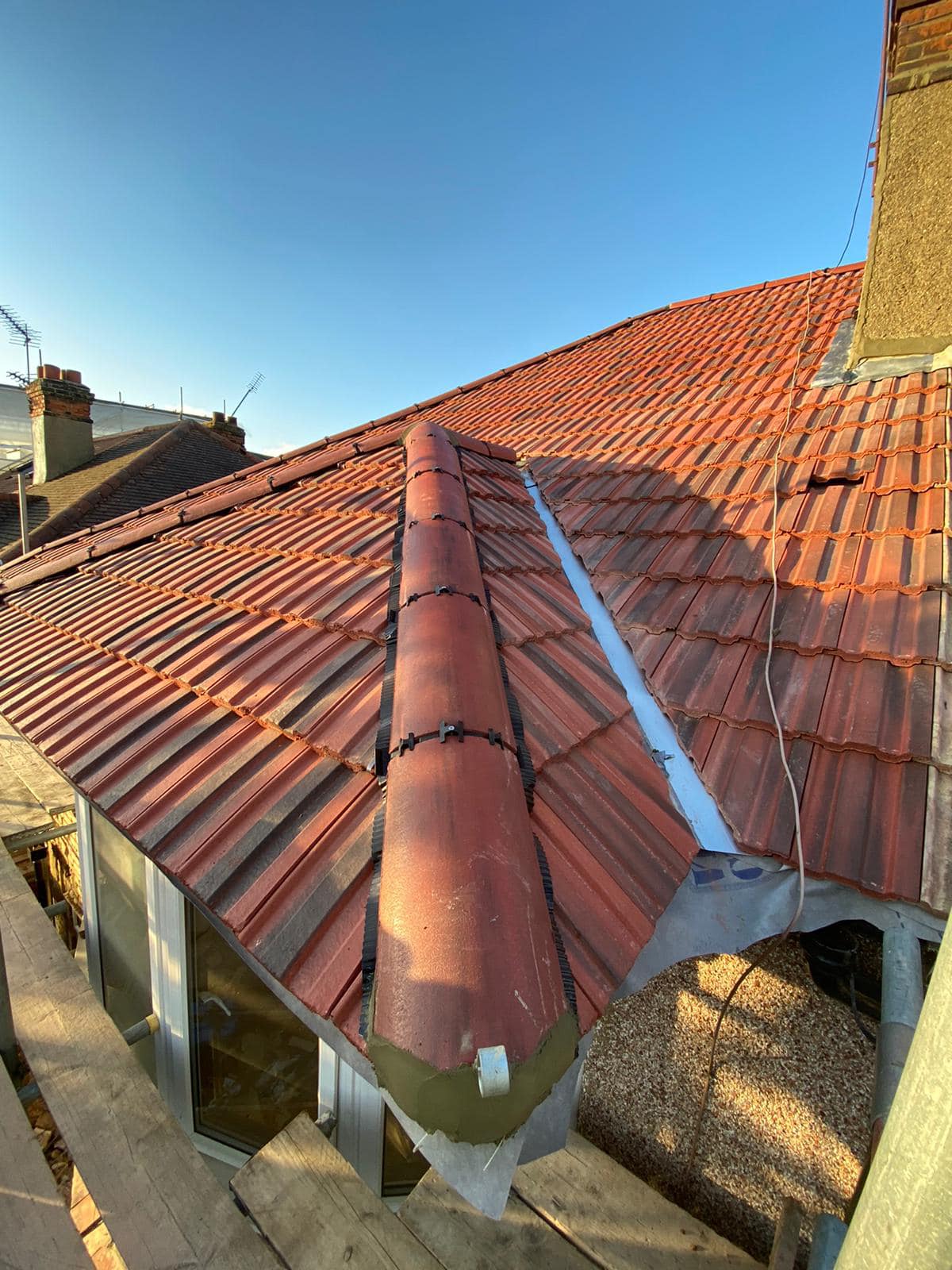 Slate roof restoration in Greenwich