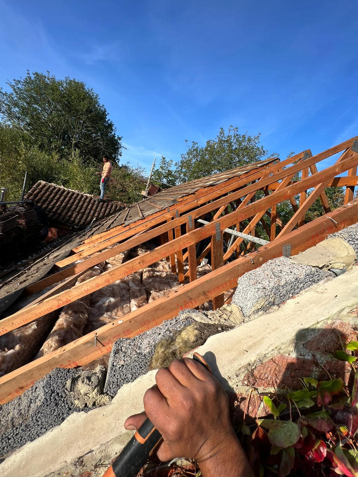 Storm damage repair in Battersea
