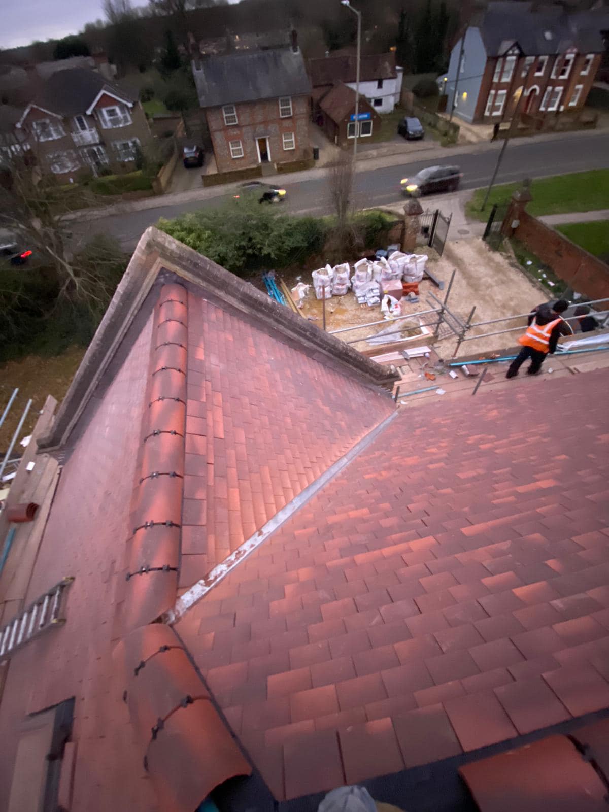 Commercial roof restoration in Canary Wharf