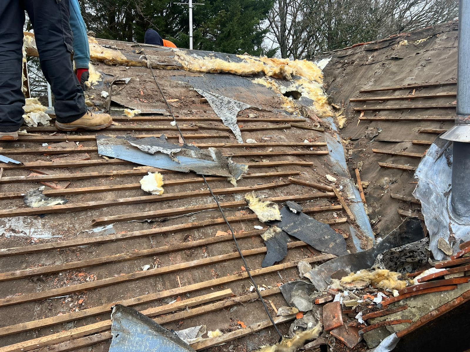 Storm damage repair in Battersea