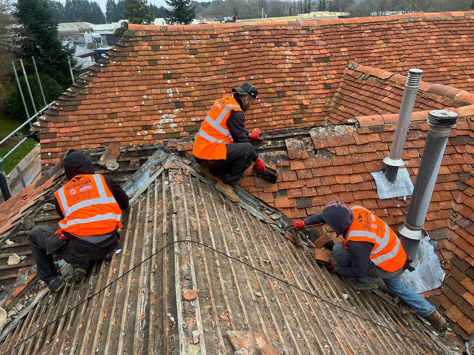 Storm damage repair in Battersea
