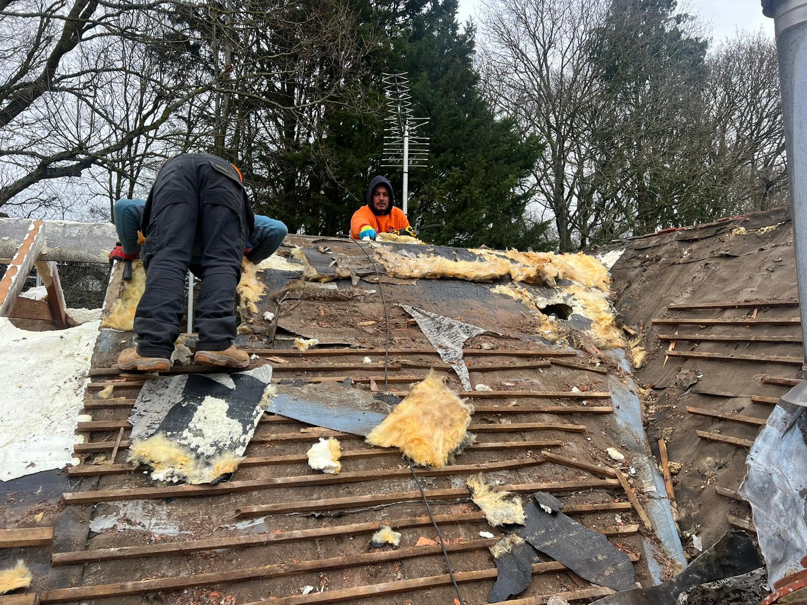 Slate roof restoration in Greenwich