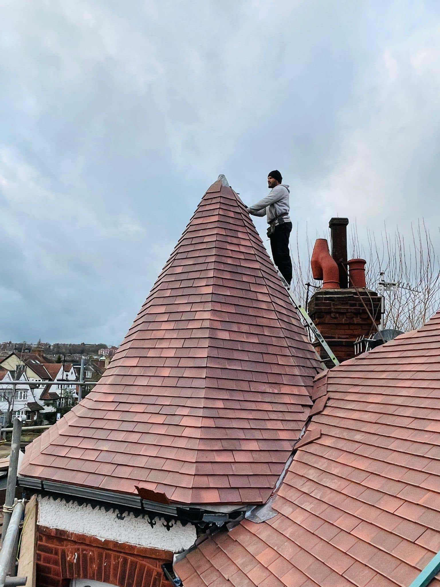 Slate roof restoration in Greenwich