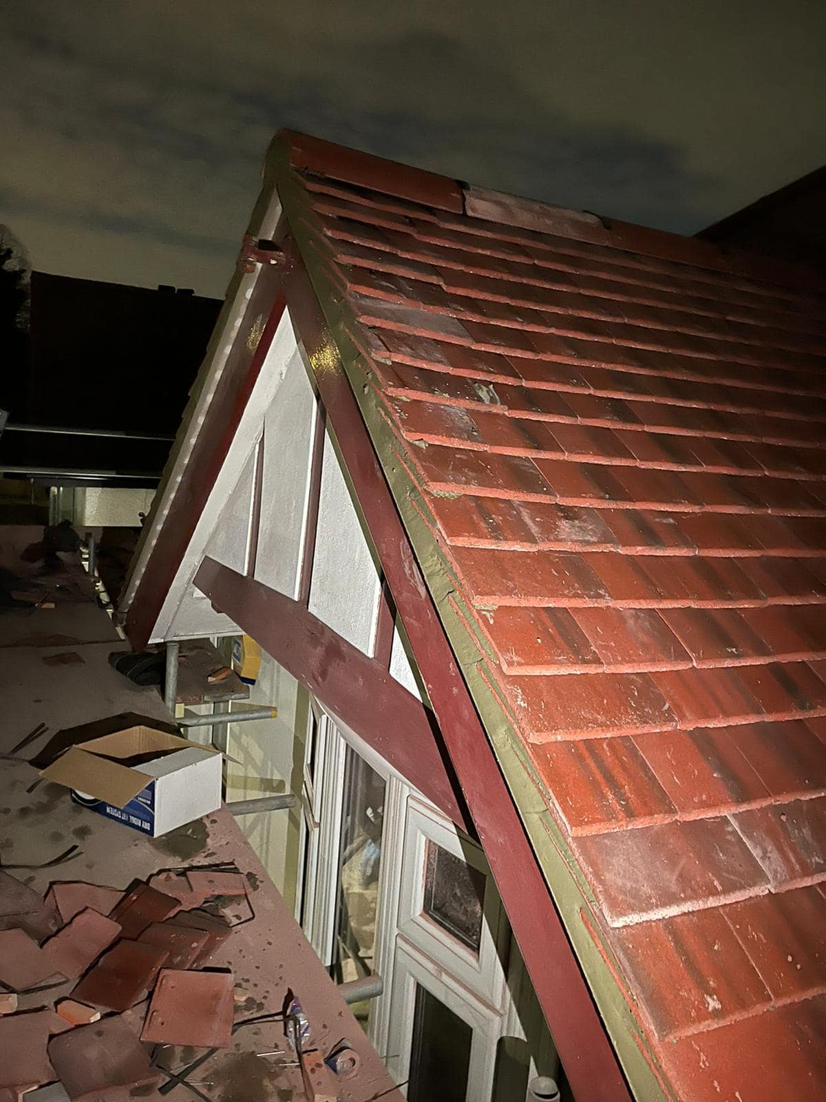 Professional roofers working on a property in London - KS Roof Master