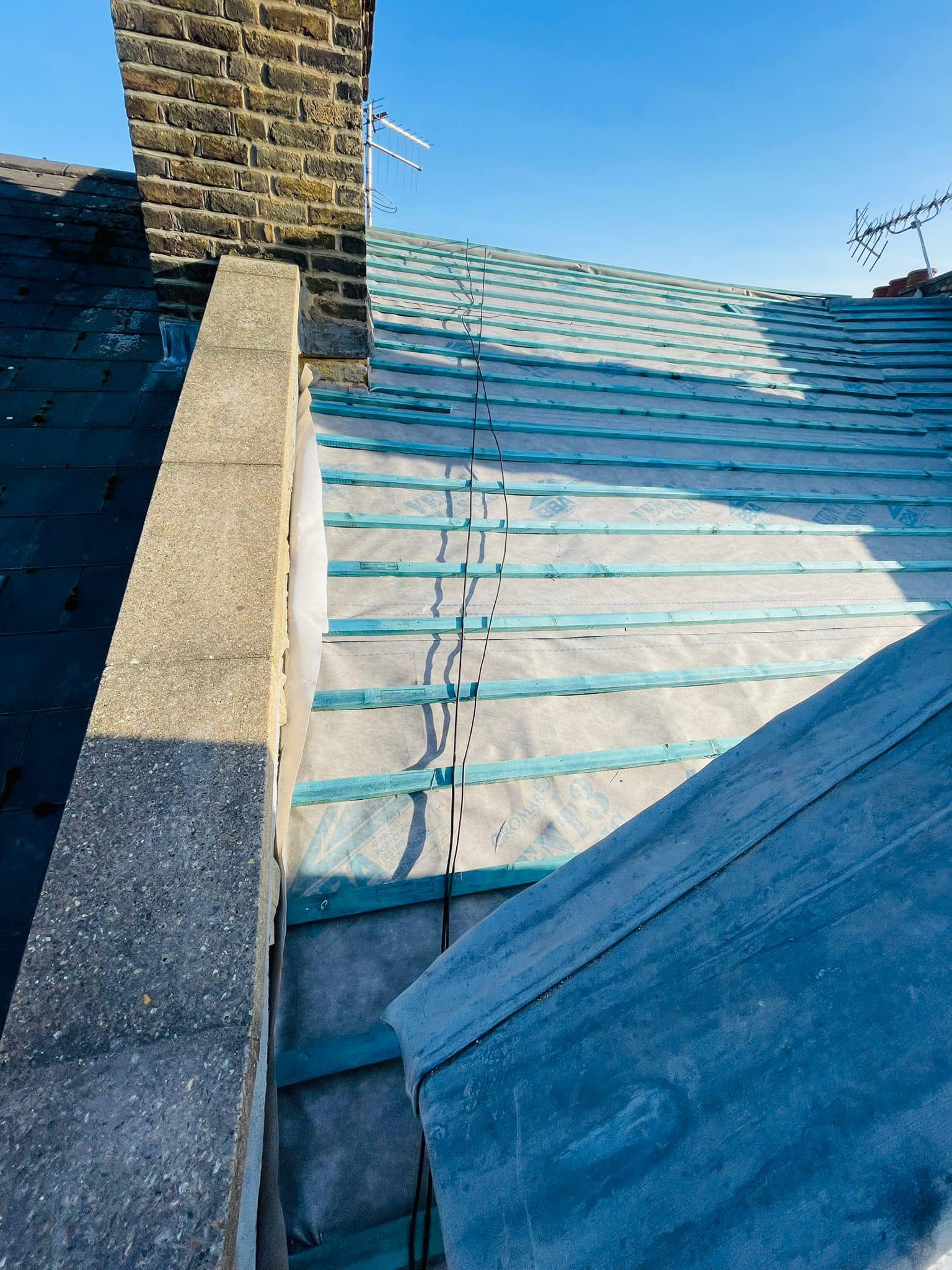 Storm damage repair in Battersea
