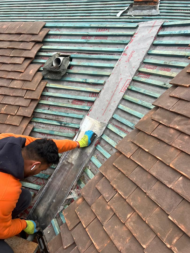 Lead flashing in Westminster