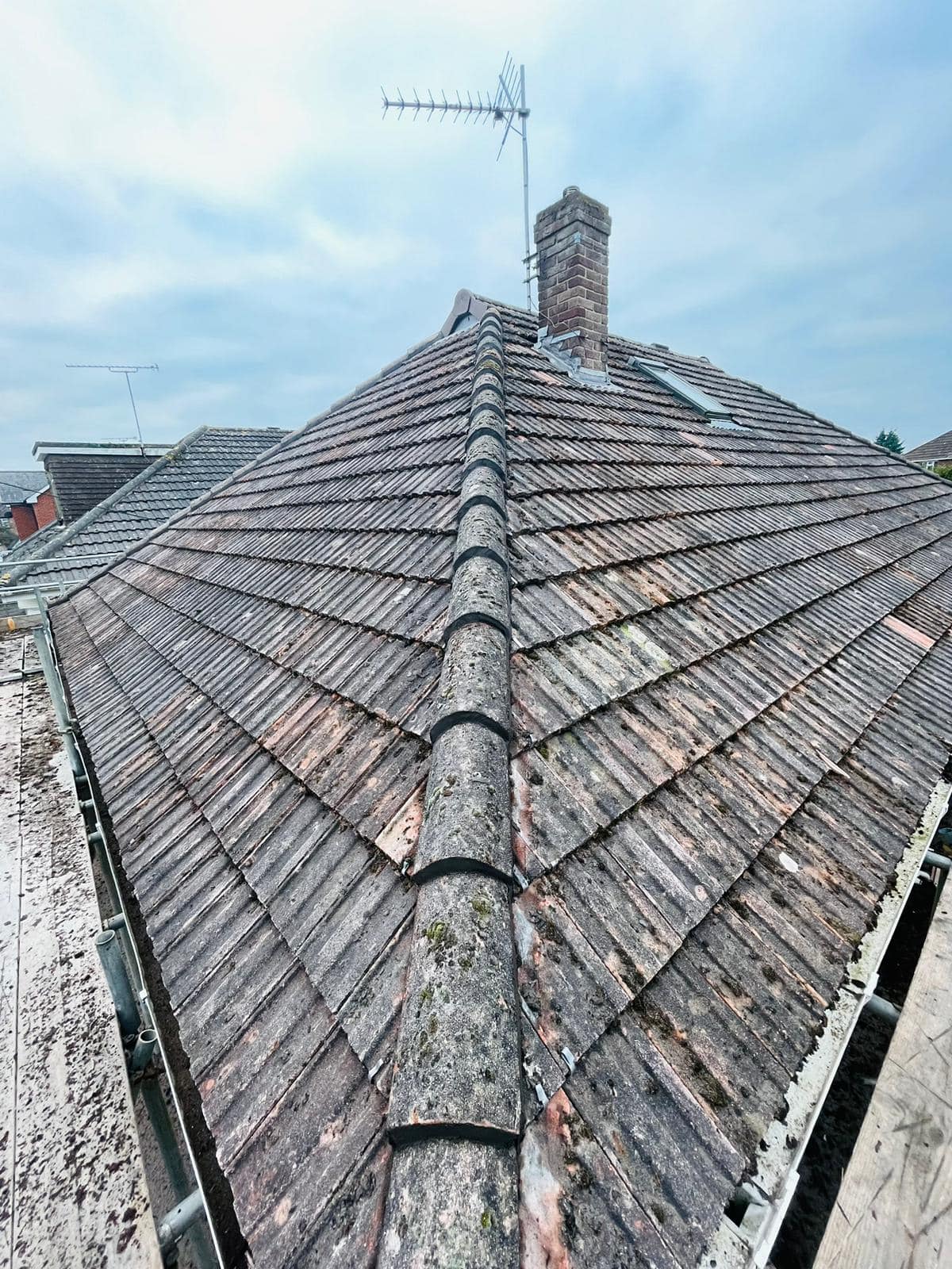 Professional roofers working on a property in London - KS Roof Master