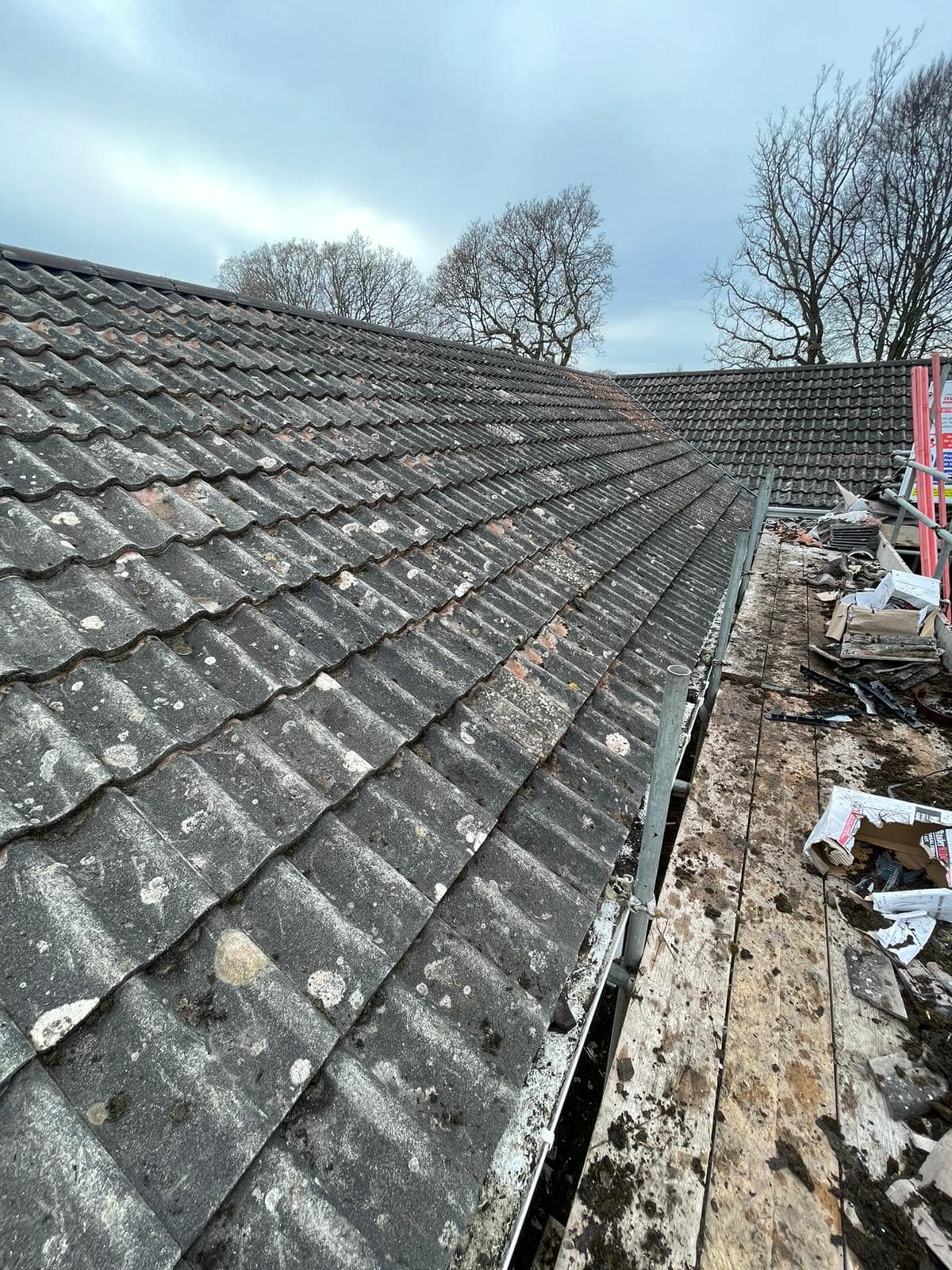 Professional roofers working on a property in London - KS Roof Master