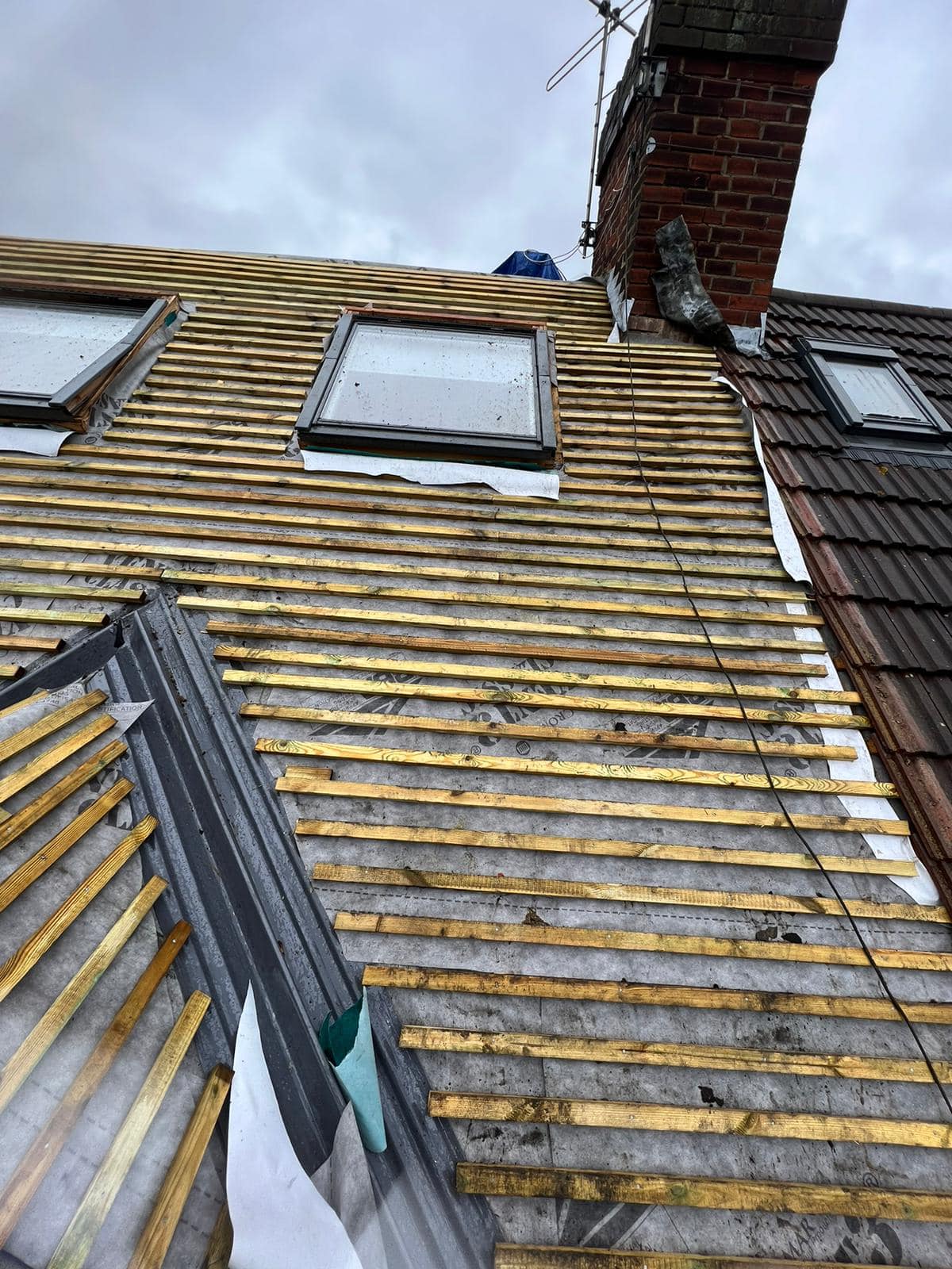 Storm damage repair in Battersea