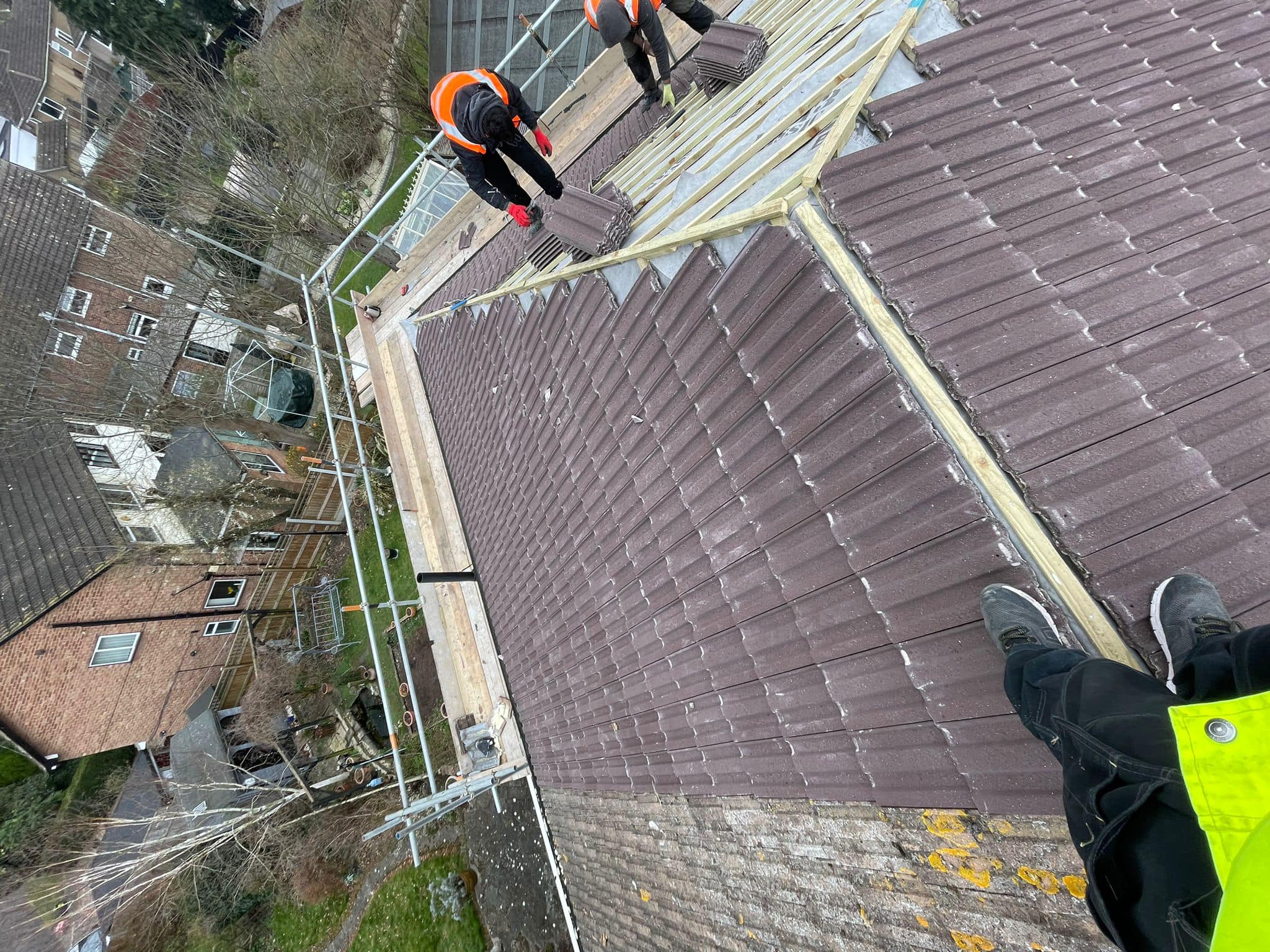 Slate roof restoration in Greenwich