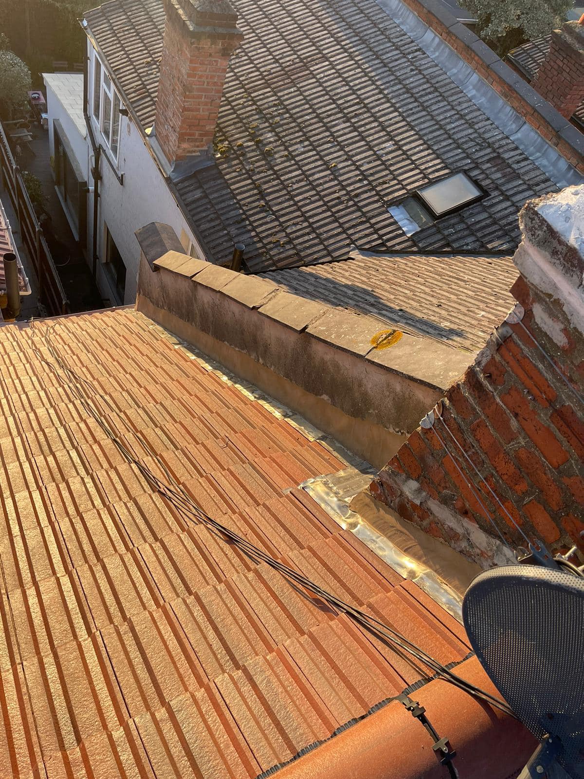 Commercial roof restoration in Canary Wharf