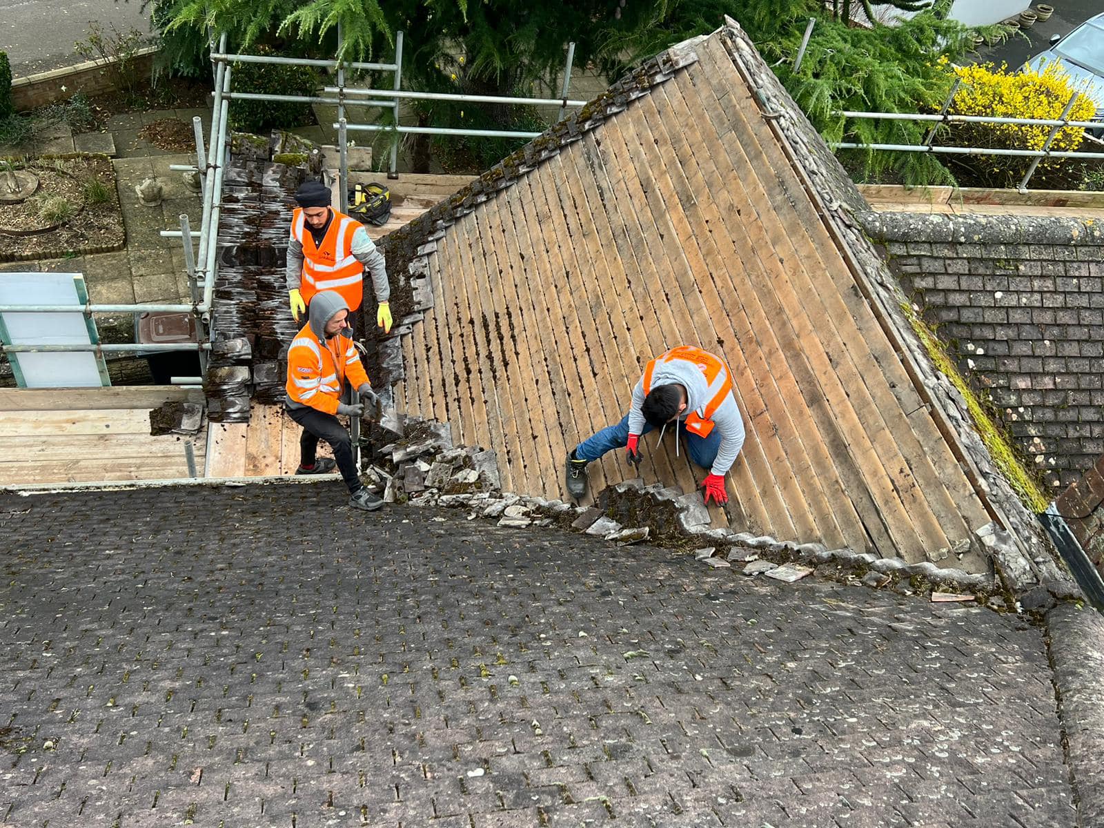 Slate roof restoration in Greenwich