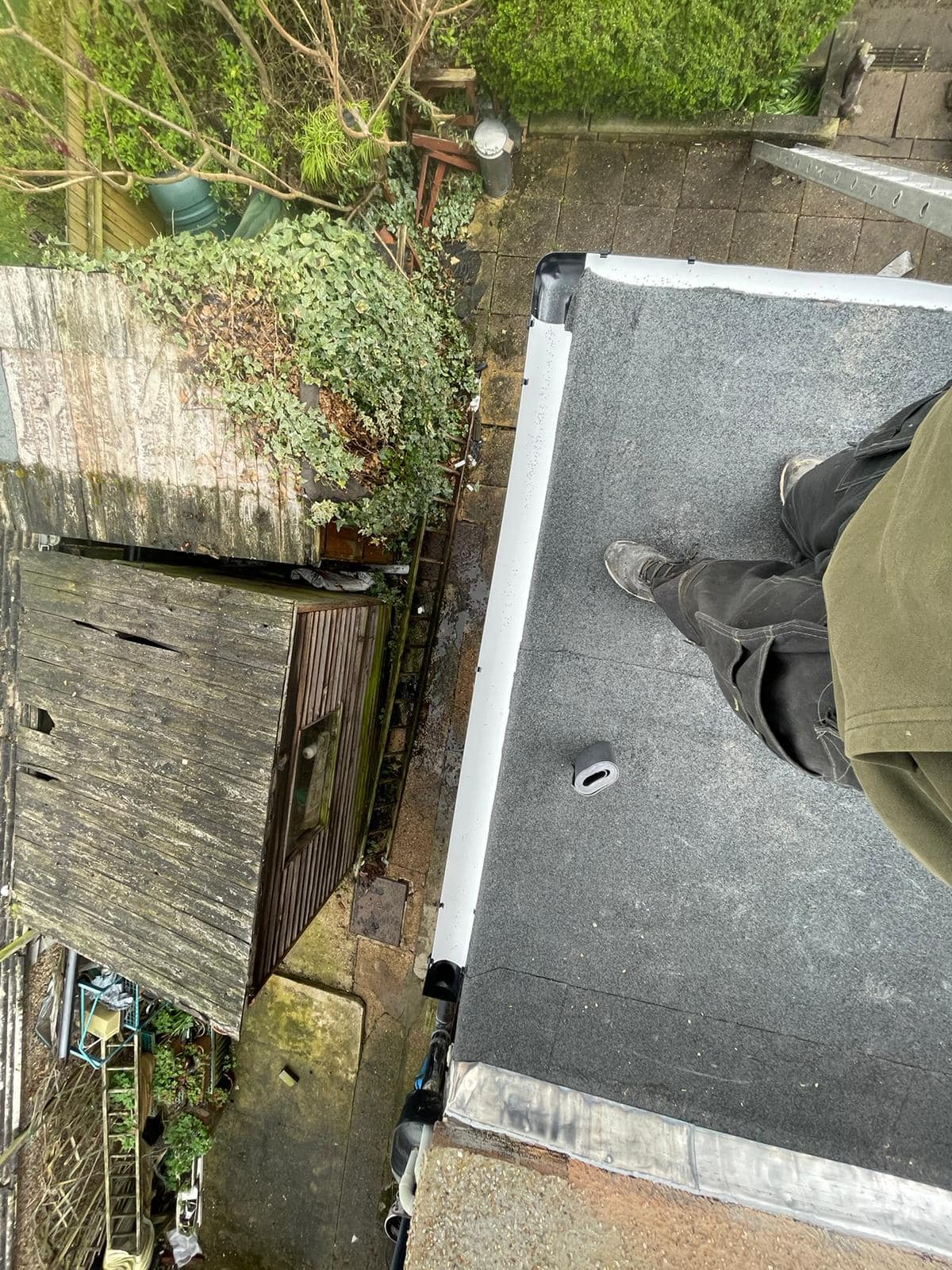 Professional roofers working on a property in London - KS Roof Master